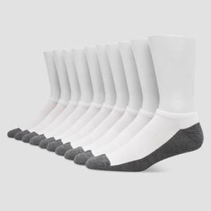 Hanes Premium Men's 10pk Cool Comfort No Show Socks - 1 of 3