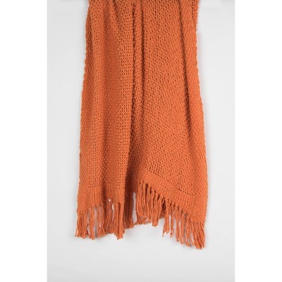 Orange deals throw blanket