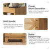 Rattan Storage Cabinet with Adjustable Shelves & Drawer, Tall Narrow Cabinet - 4 of 4