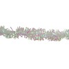 Northlight 50' x 4" Unlit White Iridescent Wide Cut Tinsel Christmas Garland - 2 of 3