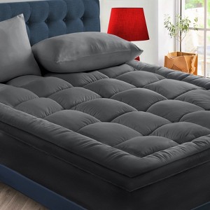 Inhand Queen Mattress Topper- Extra Thick Cooling Mattress Pad- White Mattress Protector Pillow Top with 8-21 Inch Deep Pocket Down Alternative Fill - 1 of 4