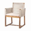 NicBex Polyester Patio Dining Chairs Set of 2,Outdoor Chairs with Rope Design Back and Arms,Kitchen Chairs for Dining Room,Backyard - 4 of 4