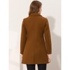 INSPIRE CHIC Women's Turn Down Collar Single Breasted Winter Outwear Overcoat - 4 of 4