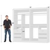 Aheaplus 72'' Set of 2 Freestanding Closet System with 6 Drawers and 4 Hanging Rods, Reversible Wardrobe with Shelves - 2 of 4