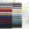 SEVOBAL Bath Towel and Washcloth Sets Ultra Soft Cotton 8 Piece Absorbent Towel Set for Bathroom Use, Dark Navy, 14.5"*10.5"*9" - 4 of 4
