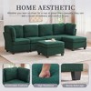 113''U-Shaped Sectional Sofas with Chaise, Storage Ottoman, and Convertible Design for Living Room, Apartment, Office - 3 of 4
