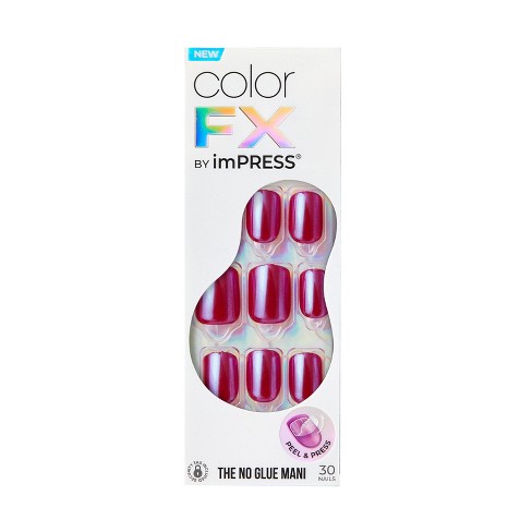 Kiss Products Impress Color Fx Fake Nails - This City - 33ct : Target