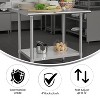 Flash Furniture Reese Commercial Grade 430 Stainless Steel 18 Gauge NSF Certified Kitchen Prep and Work Table with Adjustable Shelf and Backsplash - 3 of 4