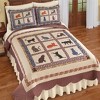 Collections Etc Playful Cat Patchwork Scalloped Edge Quilt - 2 of 3