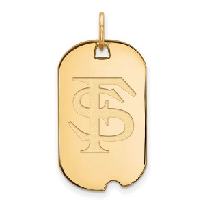 Black Bow Jewelry 10k Yellow Gold Florida State Seminoles NCAA Pendant - 1 of 3