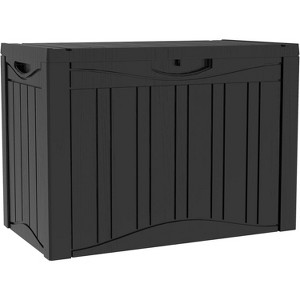 MaseiKar 50 Gallon Waterproof Deck Box, Lockable Resin Storage Box for Patio Furniture Cushions Garden Tools and Outdoor Delivery Storage - 1 of 4