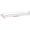 vidaXL Polyester Garden Bench Cushions, 2 Piece Set with Leaf Pattern, Indoor/Outdoor Use, Water Repellent and Durable - 4 of 4