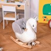 VYNXARIA Elegant White Swan Plush Rocker: A Graceful Toy for Your Baby's Delight - 3 of 4