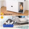 Litter Box Enclosure with Cat Tree 2-in-1 Hidden Cat Litter Box Furniture with Scratcing Post - 4 of 4