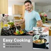 Itopfox 28-Piece Silicone Cooking Utensil Set with Holder, Heat-Resistant Spatula, Tongs, and Stainless Steel Handles, Non-Stick Kitchen Gadgets - 4 of 4