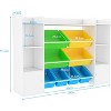 Kids Toy Storage Box with 8 Removable Toy Boxes, 4-Layer Toy Storage Box, Kids Bookshelf and Toy Storage Box for Study Room, Bedroom, Kids Room - 2 of 4