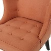Sapphtopaz Accent Chair Fabric Comfy Chair Lounge Armchair Bedroom Chair with Button-Tufted Waffle Stitching and Nailhead Trim for Bedroom - 4 of 4