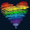 Adult Design By Humans Love Wins Rainbow Blended Heart Pride By KangThien Tank Top - 2 of 2
