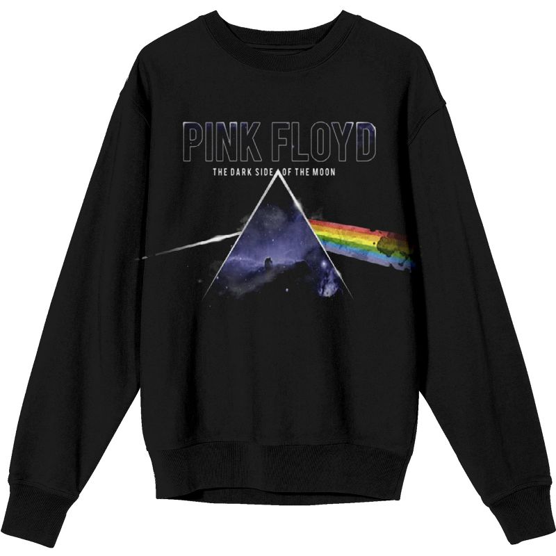 Pink Floyd Dark SIde Of The Moon Trap Graphics Men's Black Long Sleeve Sweatshirt, 1 of 4