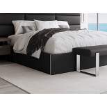 VANT Upholstered Platform Bed - Easy Assembly Bed Frame No Box Spring Needed Foundation for Optimal Support - Sleek Modern Design for Any Bedroom