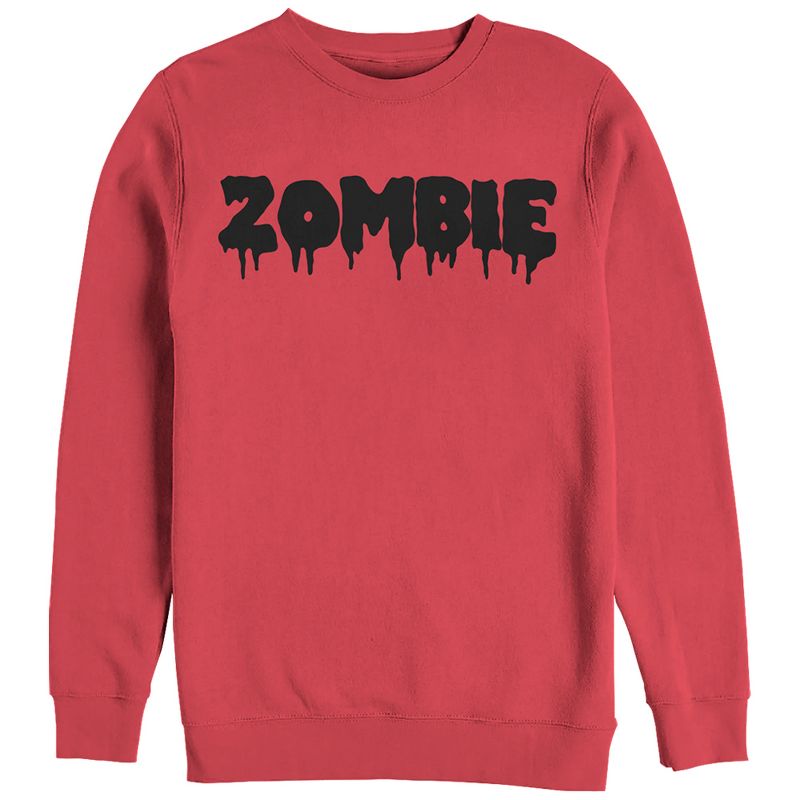 Women's CHIN UP Halloween Zombie Drip Sweatshirt, 1 of 4