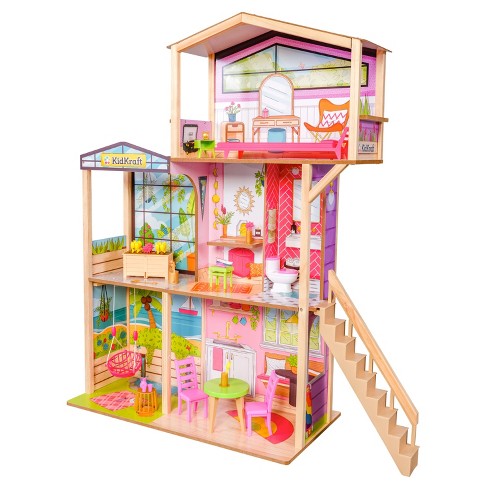 Kidkraft My Dream Mansion Wooden Dollhouse With Elevator 13 Accessories :  Target