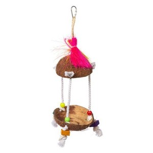 Prevue Pet Products Forage & Engage Tropical Teasers Tiki Hut Bird Toy 62188 - 1 of 3