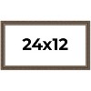 PosterPalooza | Panoramic Sculpted Silver Picture Frame - UV Acrylic, Foam Board Backing, Hanging Hardware - 2 of 4