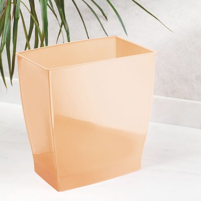 Mdesign Small Plastic Rectangular Trash Can Wastebasket Target