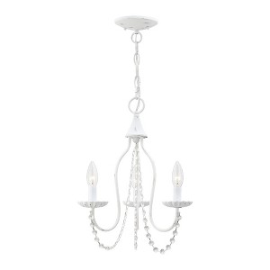 Livex Lighting Alessia 3 - Light Chandelier in  Antique White - 1 of 1