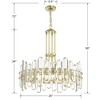 Crystorama Lighting Bolton 8 - Light Chandelier in  Aged Brass - 4 of 4