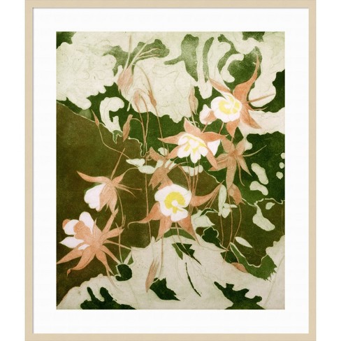 Pressed Flowers Canvas Fine Art Print, Giclée Botanical Print, Plants Home  Decor, Wall Art With Wooden Frame, Gifts, Herbarium. Artwork 