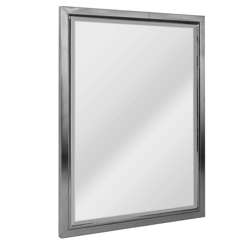 24&#34; x 30&#34; Classic Brushed Mirror Nickel/Chrome - Head West, 1 of 6