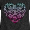 Girls' - Instant Message - Decorative Gradient Heart Fitted Short Sleeve Graphic T-Shirt - 2 of 4