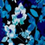 black watercolor flowers