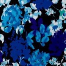 black watercolor flowers