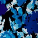 black watercolor flowers