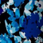 black watercolor flowers