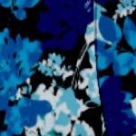 black watercolor flowers