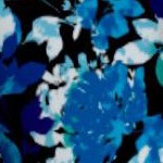 black watercolor flowers