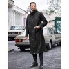 COOFANDY Men's Rain Jacket with Hood Waterproof Lightweight Active Long Raincoat - 3 of 4
