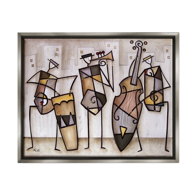 Stupell Industries Musical Trio Abstract Modern Painting