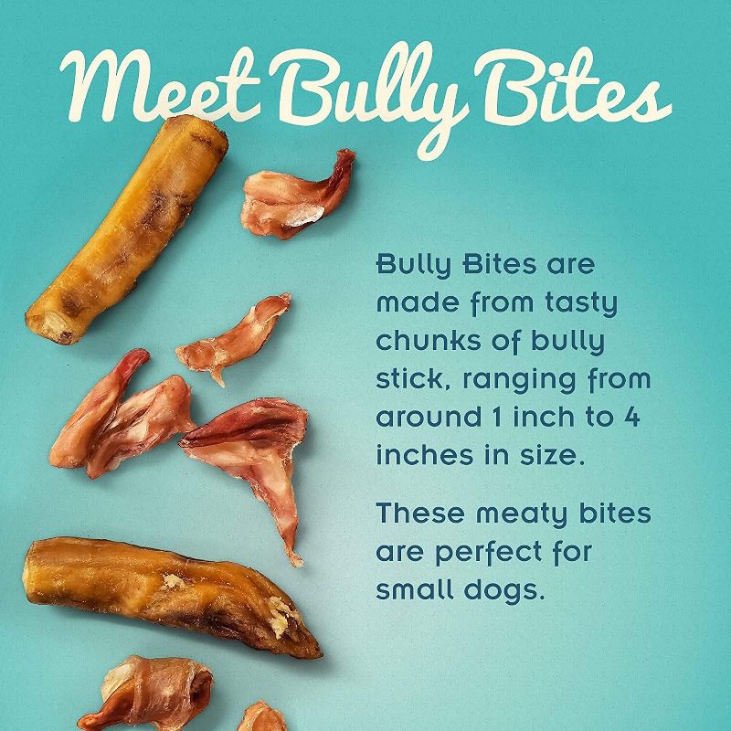 Pawstruck All Natural 1-4" Bully Stick Bites for Small Dogs - Single Ingredient Digestible Rawhide Alternative Dental Chews, 2 of 9