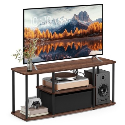 Storage TV Stand up to 50'' TVs, Toolless assembly, Media Center Table with Shelves