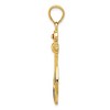 Black Bow Jewelry 14k Yellow Gold Red, White and Blue Enameled Anchor Pendant - 2 of 4