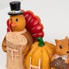 Joyfy Thanksgiving Resin Pumpkin Turkey Figurines, Turkey Tabletop Centerpiece Thanksgiving Party Favors Supplies, Fall Harvest Table Decoration - 4 of 4