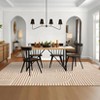Modern Rug Runners for Hallways, Abstract Kitchen Runner Rugs Non Slip Bath Runner, Rainbow Washable Runners Rug - 3 of 4