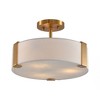 Parrot Uncle 14" 3-Light Gold Modern Semi-Flush Mounts Ceiling Light - 4 of 4