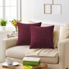 Unique Bargains Linen Solid Contemporary Indoor Outdoor Decorative Throw Pillow Cover 2 Pcs - 2 of 4