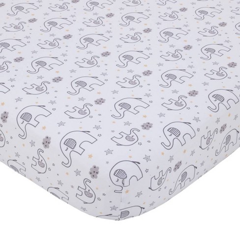 Little Love By Nojo Dream Big Little Elephant Fitted Crib Sheet